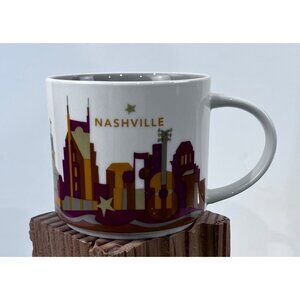 Starbucks "You Are Here" Nashville Mug 14 Oz Ceramic  2017 Minty~~ Coffee Cup
